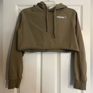 Gymshark Green Cropped Hoodie